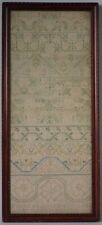 17TH CENTURY ENGLISH NEEDLEWORK SAMPLER SIGNED AND DATED 1666 WROUGHT BY E B picture