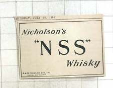 1904 J & w Nicholson And Company Limited, Nss Whisky picture