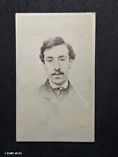 CDV Man by Parker & Sibley Antique Victorian Fashion History Photo picture