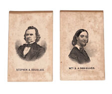 Lot of 2 - 1860’s L. Prang & Co. - Stephen Douglass & Wife - CDV Card (W-51) picture