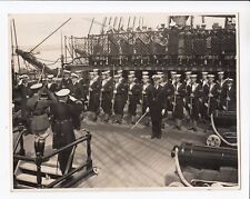 1936 Photo Admiral Sir Fisher On HMS Victory - Southsea picture