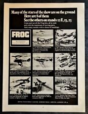 Frog Aircraft Kits Advert 1969 Hawker Hurricane Messerschmitt Spitfire Focke picture