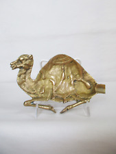 Vintage Brass Mid Century Sleeping Camel Ash Tray picture