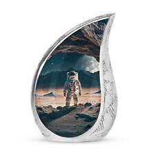 Stellar Voyage Beyond the Unknown: Astronaut Open Space Illustration Urns for As picture