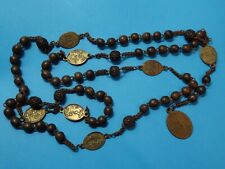 antique CHAPLET of the 7 SORROWS /  monastery CHAPLET france / copper medals picture