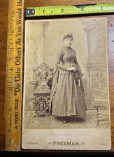 Antique 1888 MO Mexican Teen School Girl Uniform Long Dress CDV Photograph #3 picture