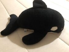 Vtg SHAMU Orca Killer Whale Sea World Plush Black/White Stuffed Animal Toy 21