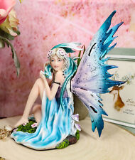 Ebros Water Elemental Fairy W/ Green Dragon Statue 7
