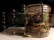 Ball Ideal 1/3 Pint Canning Jar, Rb#204-1 filled with vintage Jewelry  picture