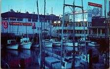 Vintage Fisherman's Wharf San Francisco CA Postcard Grotto Boats picture