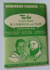 Tru-Vue 3-Card Album in 3-D and Color Robinson Crusoe picture
