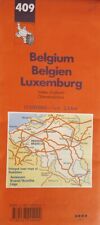 Michelin 409 Map of Belgium / Luxemburg (1992) Index Of Places & Inset Maps. picture