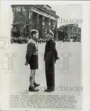 Press Photo A West Berlin police warns a Communist leader of Free German Youth picture
