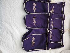 Lot of 20 Purple Crown Royal Embroidered Drawstring 10