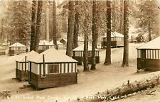 c1930 RPPC Postcard Grant Park Camp Cabins Gen. Grant Park CA Kings Canyon picture