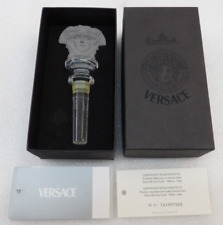 Versace Medusa Rosenthal Wine Stopper Boxed W/COA Frosted picture