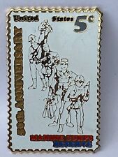 Marine Corps Reserve 1966 5c #1315 STAMP pin pinback NEW picture