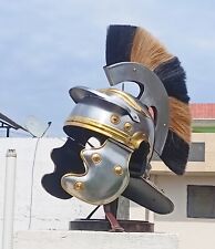 Roman Officer Centurion Silver Helmet Roman Legion Helm Legionary Fantasy LARP picture