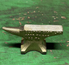 Miniature Small Blacksmiths Brass Jewelers / Watchmakers Anvil 10.6 oz picture