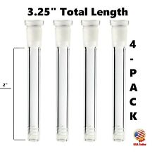 4-Pack 2 inch (Full Length: 3.25 Inch) Glass Downstem (18mm x14mm) picture