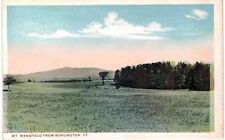 Burlington View of Mt Mansfield 1910  Unused   VT  picture