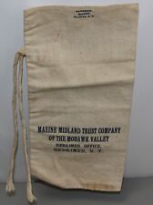 Vintage Herkimer N.Y. Marine Midland Trust Company Mohawk Valley Canvas Bag picture