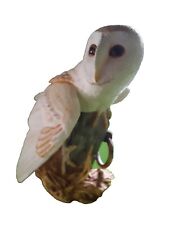 Franklin Mint The Barn Owl ~ Hauntingly Beautiful 1987 ~ 10.5” Tall NO COA picture