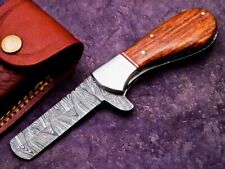 Custom Handmade Damascus Blade Pocket Folding Knife, BULL CUTTER KNIFE AZ-579 picture