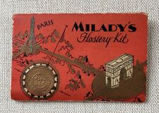 VIntage Paris Milady's Hosiery Stockings Kit Silk Thread Mending French Ephemera picture