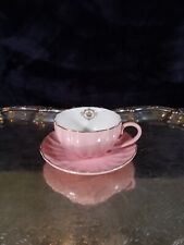 Amazing Ware Royal British Pink w/Gold Trim-Teacup & Saucer picture