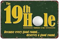 the 19th hole golf Vintage Look Reproduction metal sign picture