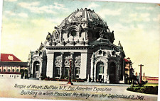 Temple of Music Buffalo New York Pan American Expo Divided Postcard Posted 1907 picture