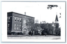Valley City North Dakota ND Postcard St. Catherine School c1930's RPPC Photo picture