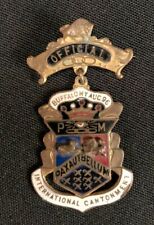 1896 I.O.O.F. International Cantonment Official Pin Badge, Buffalo, NY Enameled, picture