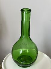 Vintage Antique Royal Mint Sauce Glass Bottle Emerald Green Art Deco picture