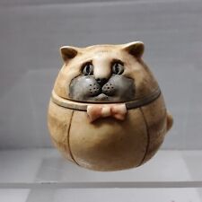 Harmony Kingdom Pot Belly’s Bellys Leo The Cat Trinket Box Figurine RARE 2001 picture
