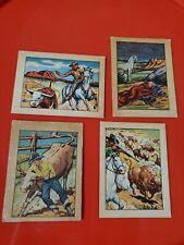 1951 POST CEREAL HOPALONG CASSIDY CARDS - 4 card lot - # 8, 19, 26, 35 picture