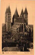 Vintage Postcard- LA CATHEDRALE, TOURNAI Early 1900s picture
