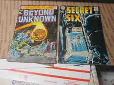 lot of 2 Secret Six #7, VF+, Silver-Age DC, 1969, From Beyond the unkowned 3 VG+ picture