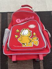🔥 Vintage • Garfield • Paws • Roller Back Pack • Red • Back To School • Rare  picture