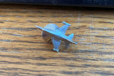 VINTAGE LOCKHEED PEWTER F-16 FIGHTING FALCON LAPEL/HAT PIN MISSING ONE MISSILE picture