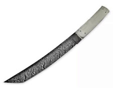 Handmade Damascus steel hunting tanto blade knife blank blade picture
