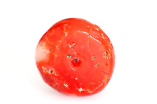 Genuine Ancient RED Coral Bead. Tibetan RED Coral Bead. 12x6 mm 8 Carat #G375 picture