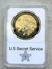 United States Secret Service Counter Sniper Team Challenge Coin 40mm With Case picture