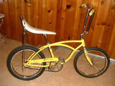 Vintage 1971 SCHWINN BOY'S STING-RAY Bicycle Lemon w/rear Slik Tire picture