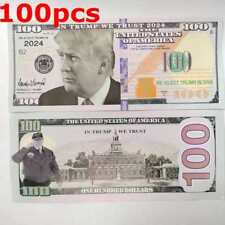 100pcs 2024 Donald Trump $100 Novelty Dollar Bill Trump Never Surrender picture