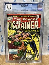 Sub-Mariner #68 1974 CGC 7.5 wp - 1st appearance of Force. Peter Parker cameo picture