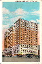 Postcard Toledo Ohio Commodore Perry Hotel c1930s - now an Apartment Building picture