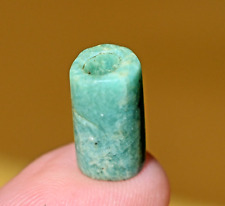 Handmade Ancient Amazonite Natural Stone Trade Bead Excavated Mauritania, Africa picture