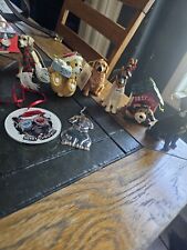 lot of dog christmas ornaments vintage picture